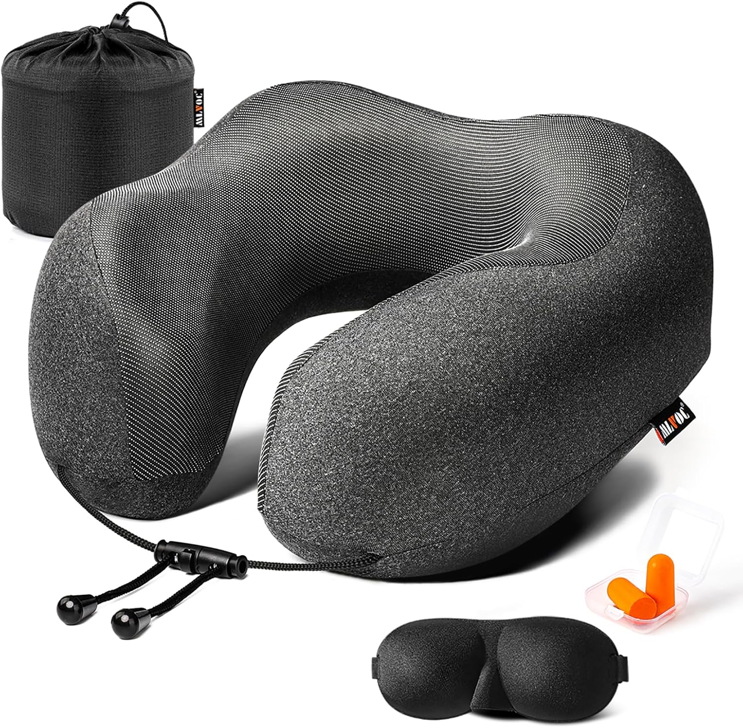MLVOC Memory Foam Travel Pillow