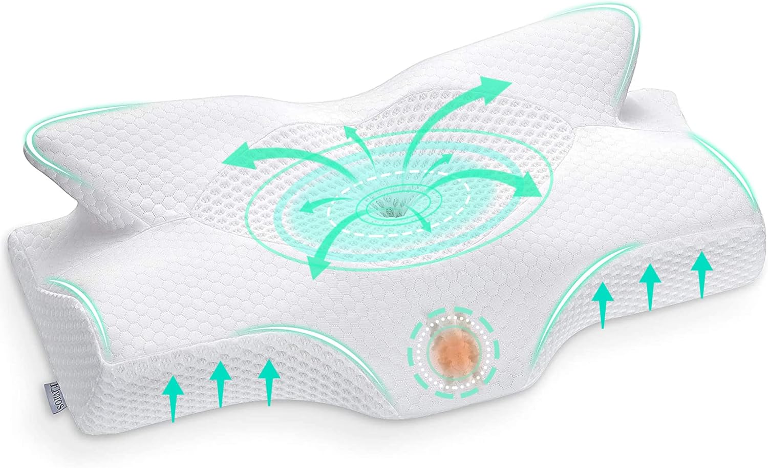 Elviros Cervical Memory Foam Pillow